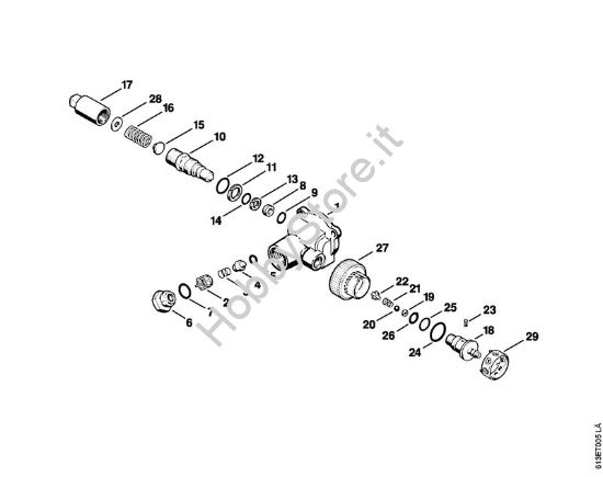 Unità  regolatrice di sicurezza Idropulitrice elettrica (RE) RE 220 K della marca STIHL